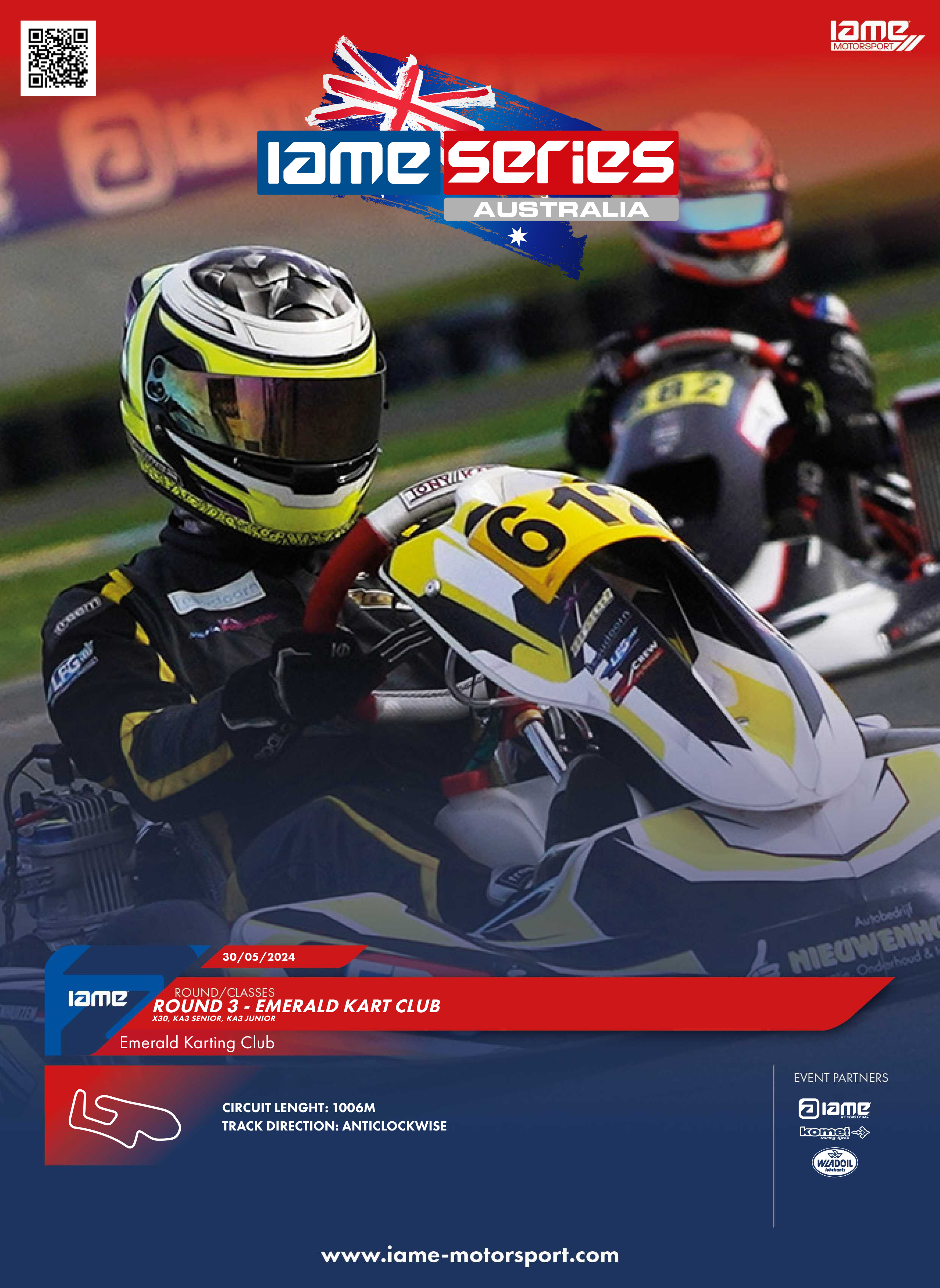 Round 3 of the Iame Series Australia Heads to the Emerald Kart Club