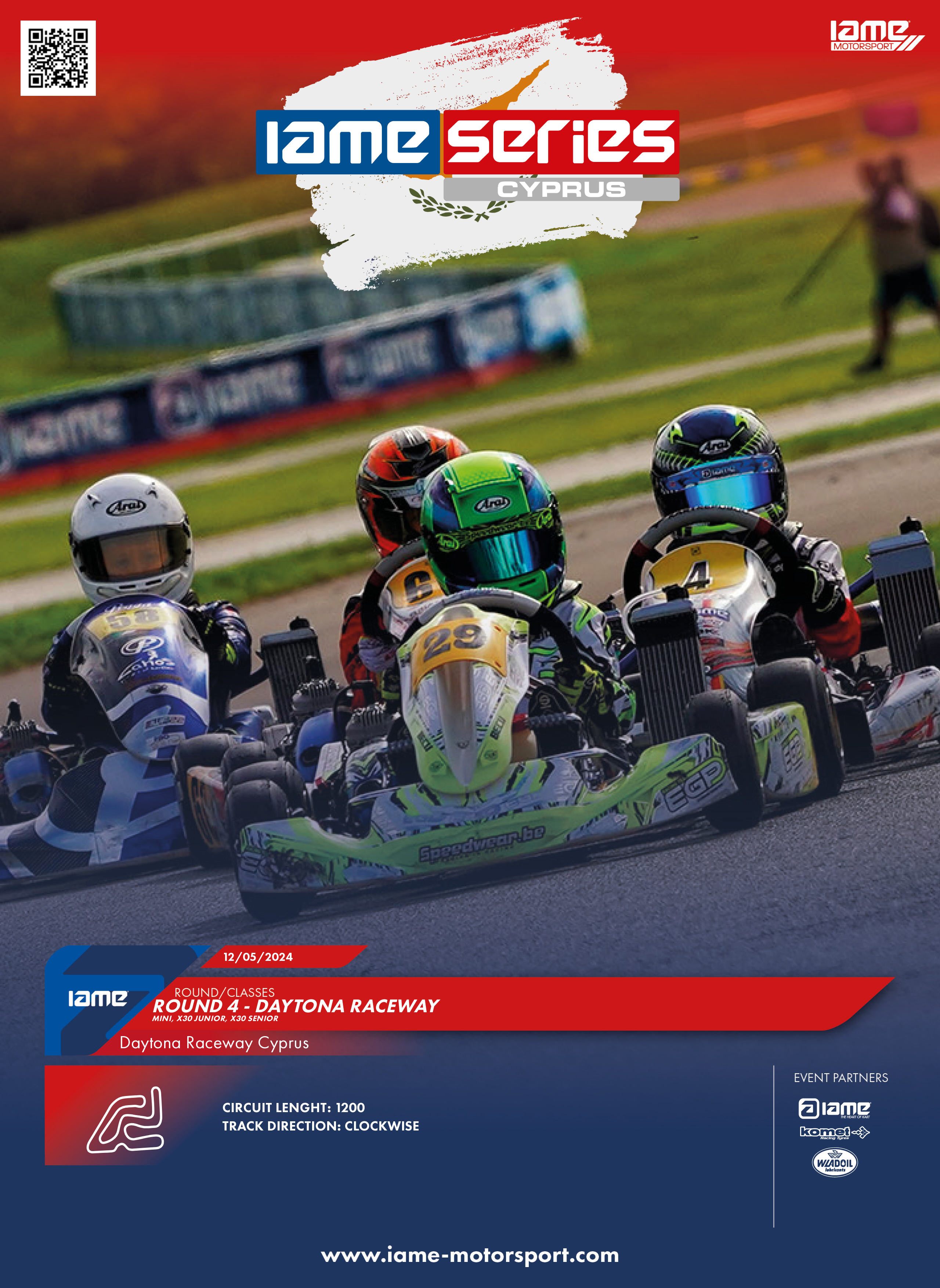 Round 4 of the Iame Series Cyprus at Daytona Raceway: Get Ready for a Thrilling Karting Event!
