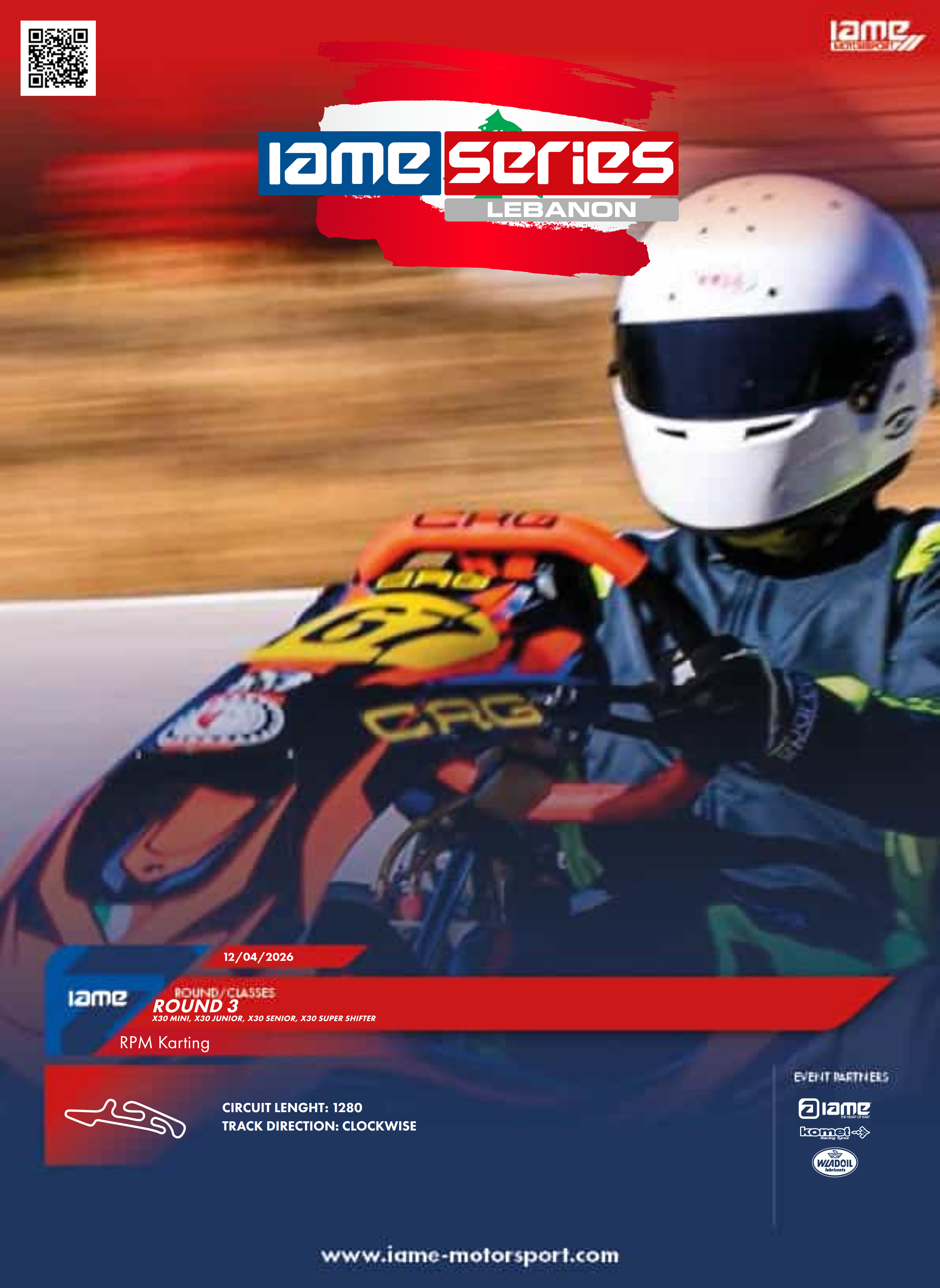 IAME Series Lebanon Round 3 - April 12, 2026, at RPM Karting in Mtein