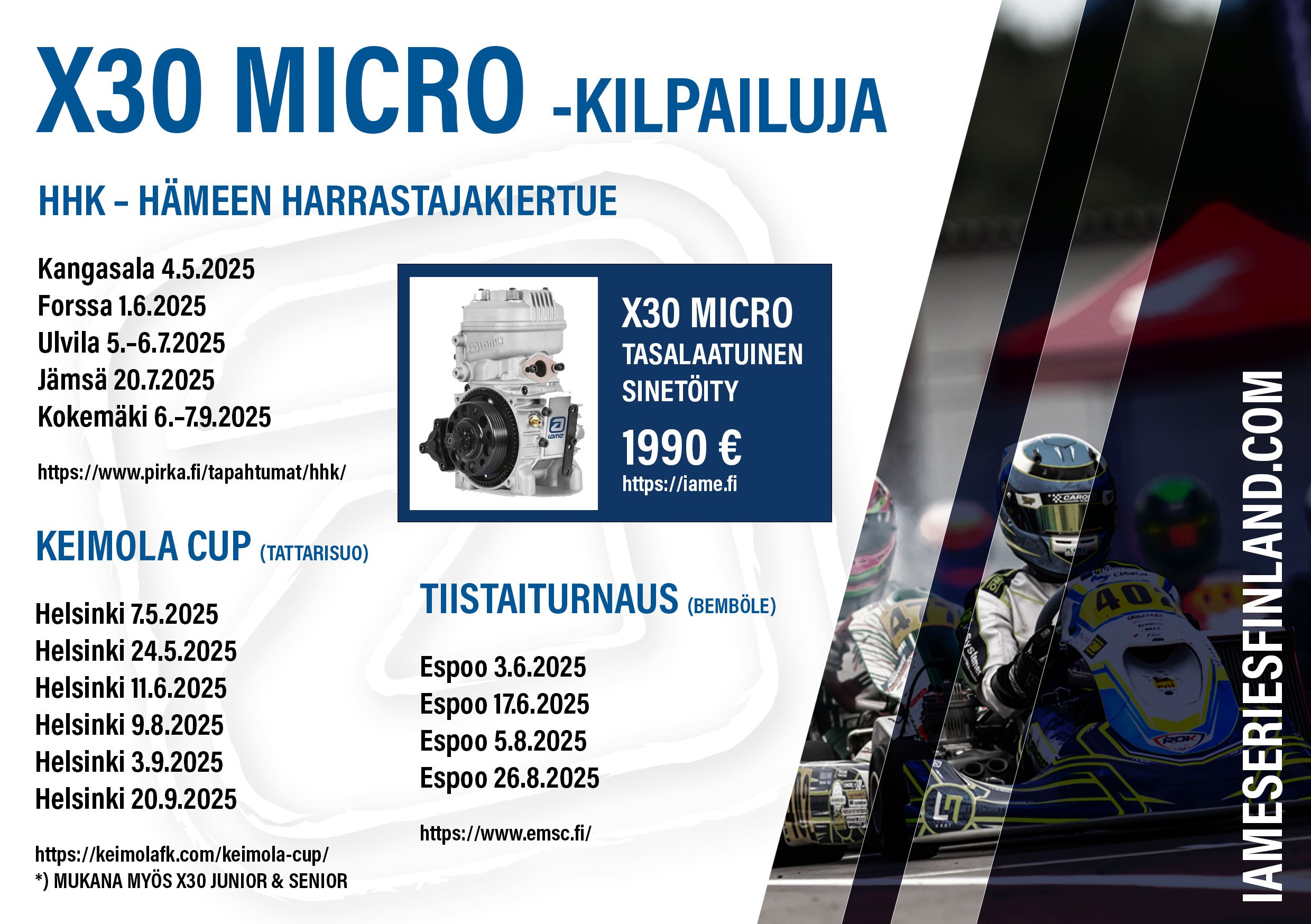 X30 Micro is hugely popular in Finland building a healthy base of karting