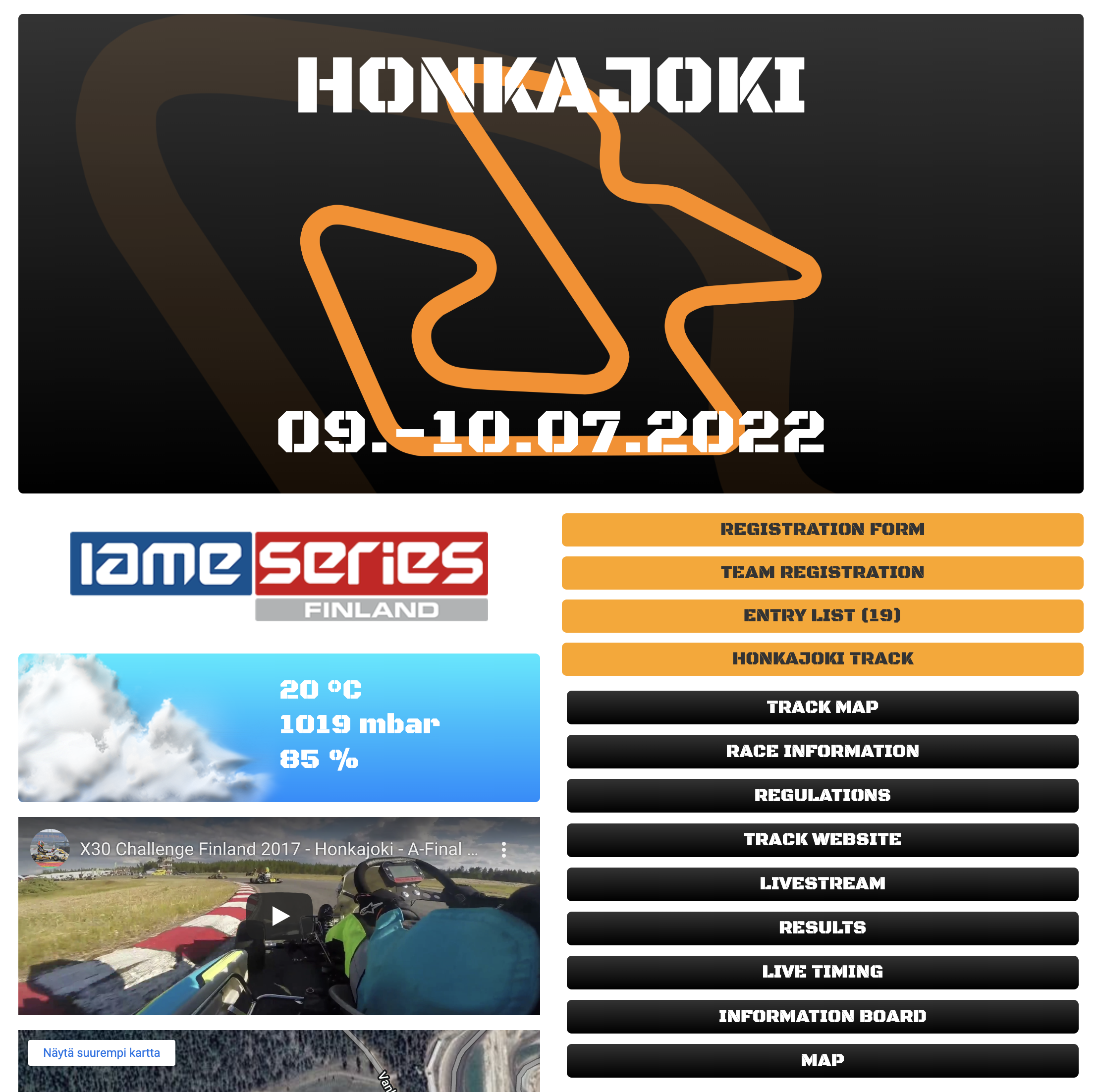 Honkajoen kilpailun ilmoittautuminen
