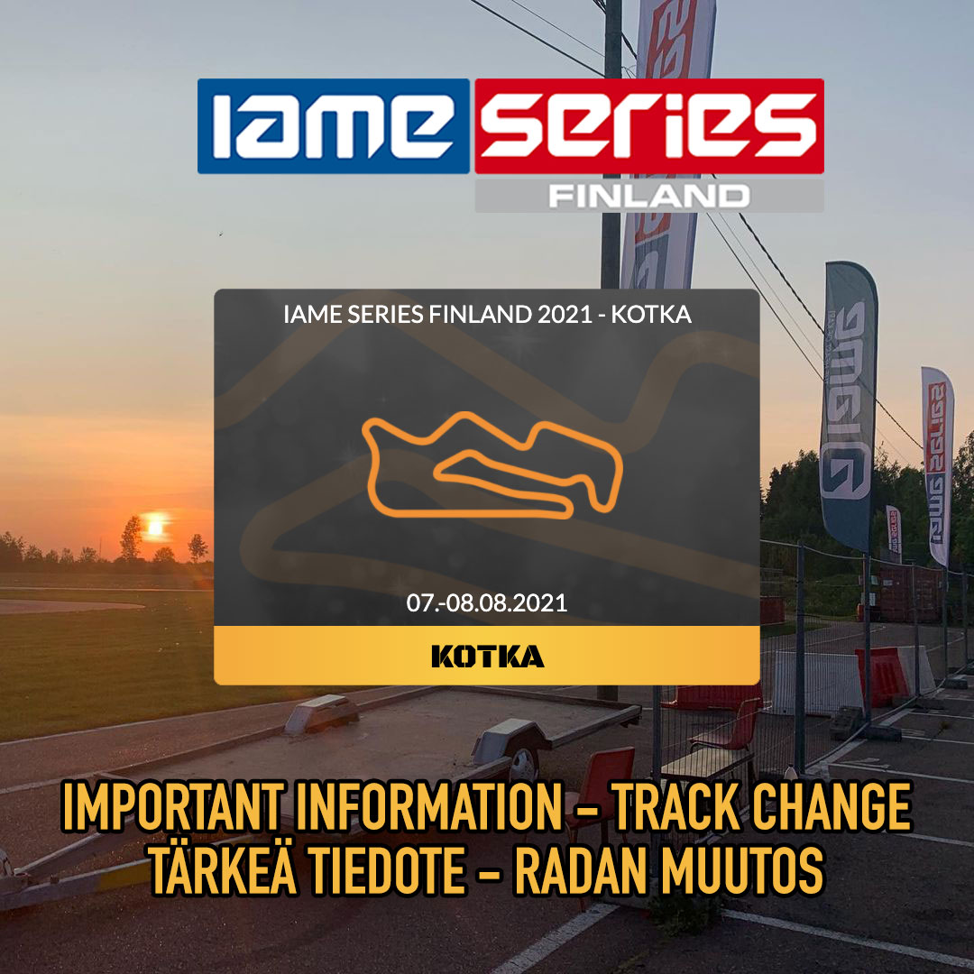 IAME-sarjan Lahden kilpailu siirtyy Kotkaan